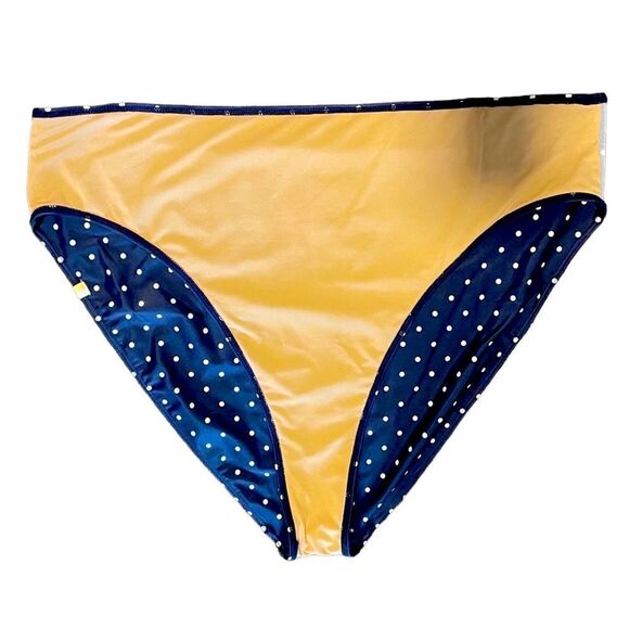 Summersalt- Women’s The Ruffle Marina Bikini Navy and White Dot Plus Size 20/22 - Picture 9 of 12